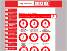 Tablet Screenshot of lazyrunner.com